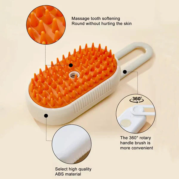 3-in-1 Pet Steam Brush